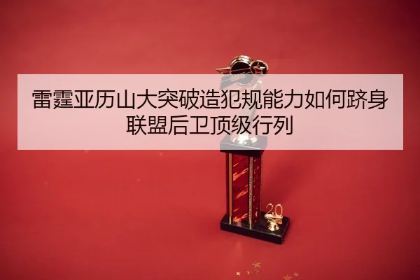 雷霆亚历山大突破造犯规能力如何跻身联盟后卫顶级行列